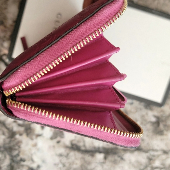 💖GUCCI Shima GG Guccissima Logo Leather Zippy Around Long Wallet /N2464 - Picture 4 of 11